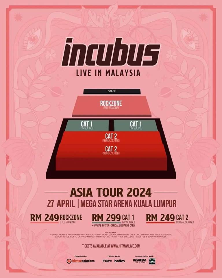 Incubus Concert 2024 (Kuala Lumpur, Malaysia)