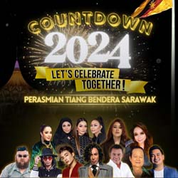 Sarawak Countdown 2024 - Let's Celebrate Together - Perasmian Tiang Bendera Sarawak